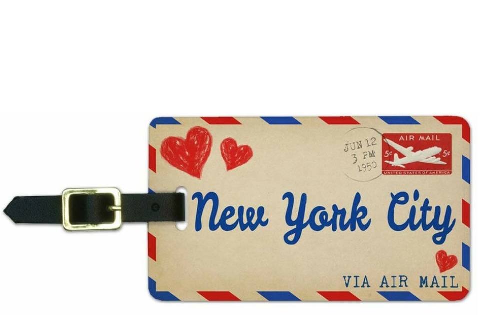 Love for New York City Luggage Suitcase Id Tags, W